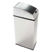 4L bathroom sensor stainless steel trash can mini table waste bin small narrow desk dustbin automatic infrared bin lady makeup